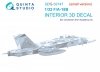 Quinta Studio QDS-32147 F/A-18B Early 3D-Printed & coloured Interior on decal paper (Academy) (Small version) 1/32